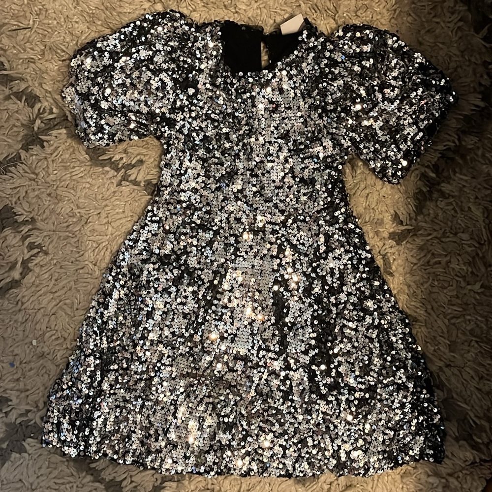 Zara girls sparkle sequins dress size 6!
